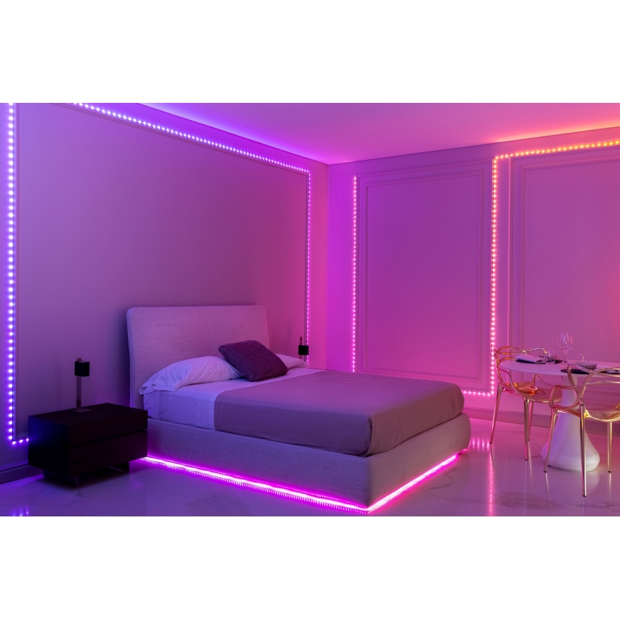 Twinkly - LED RGB z možnostjo zatemnitve, svetlobni niz DOTS 60xLED 7 m USB Wi-Fi