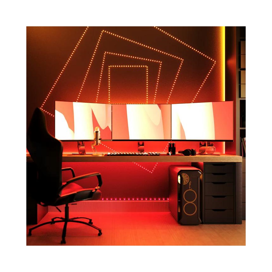 Twinkly - LED RGB Zunanji zatemnitveni trak DOTS 200xLED 10 m IP44 WiFi