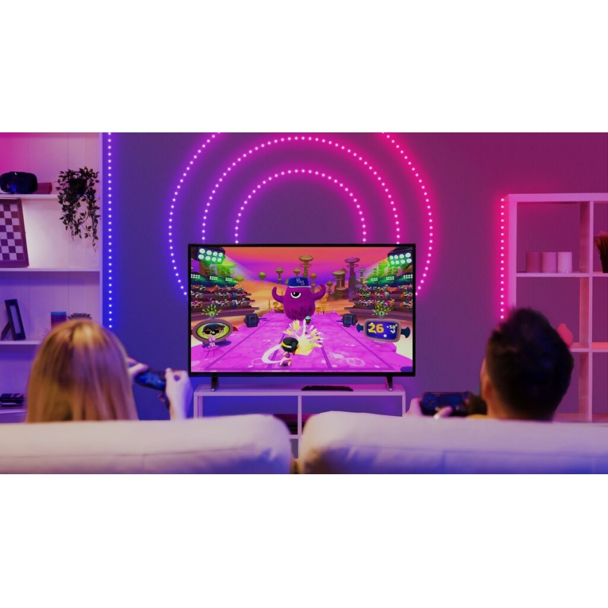 Twinkly - LED RGB Zunanji zatemnitveni trak DOTS 200xLED 10 m IP44 WiFi