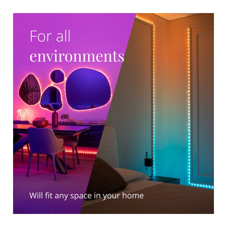 Twinkly - LED RGB Zunanji zatemnitveni trak DOTS 200xLED 10 m IP44 WiFi