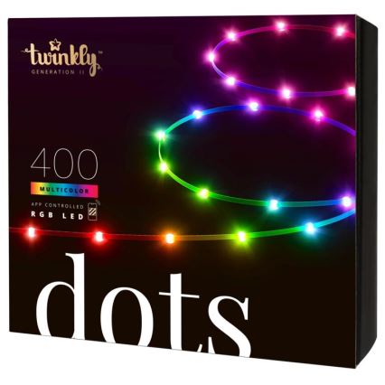 Twinkly - LED RGB Zunanji zatemnitveni trak DOTS 400xLED 20 m IP44 Wi-Fi