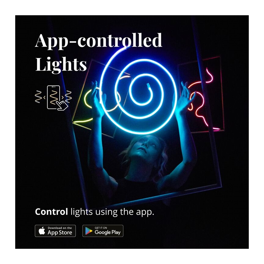 Twinkly - LED RGB Zatemnitveni trak FLEX 200xLED 2 m Wi-Fi