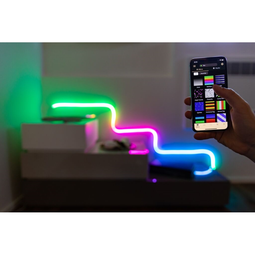 Twinkly - RGB LED trak FLEX z zatemnitvijo, 300 LED, 3 m, Wi-Fi