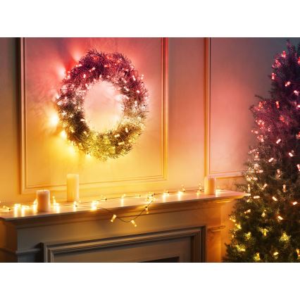 Twinkly - LED RGB niz lučk CANDIES s funkcijo zatemnjevanja, 200 LED, 14 m, USB, Wi‑Fi