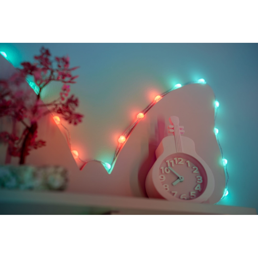 Twinkly - LED RGB zatemljiv niz CANDIES 200xLED 14 m USB Wi-Fi