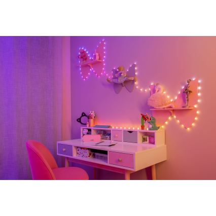 Twinkly - LED RGB zatemljiv niz CANDIES 200xLED 14 m USB Wi-Fi