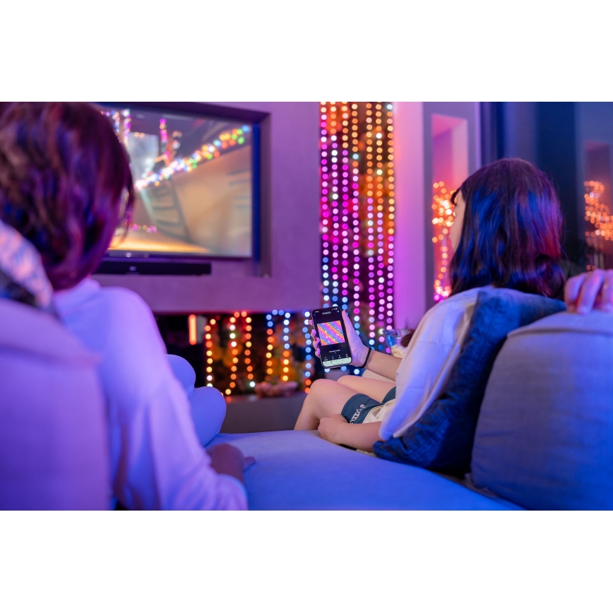 Twinkly - LED RGB Zatemnitvena božična veriga CANDIES 100xLED 8 m USB Wi-Fi