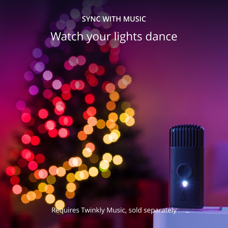 Twinkly - LED RGB Zatemnitvena božična veriga CANDIES 100xLED 8 m USB Wi-Fi
