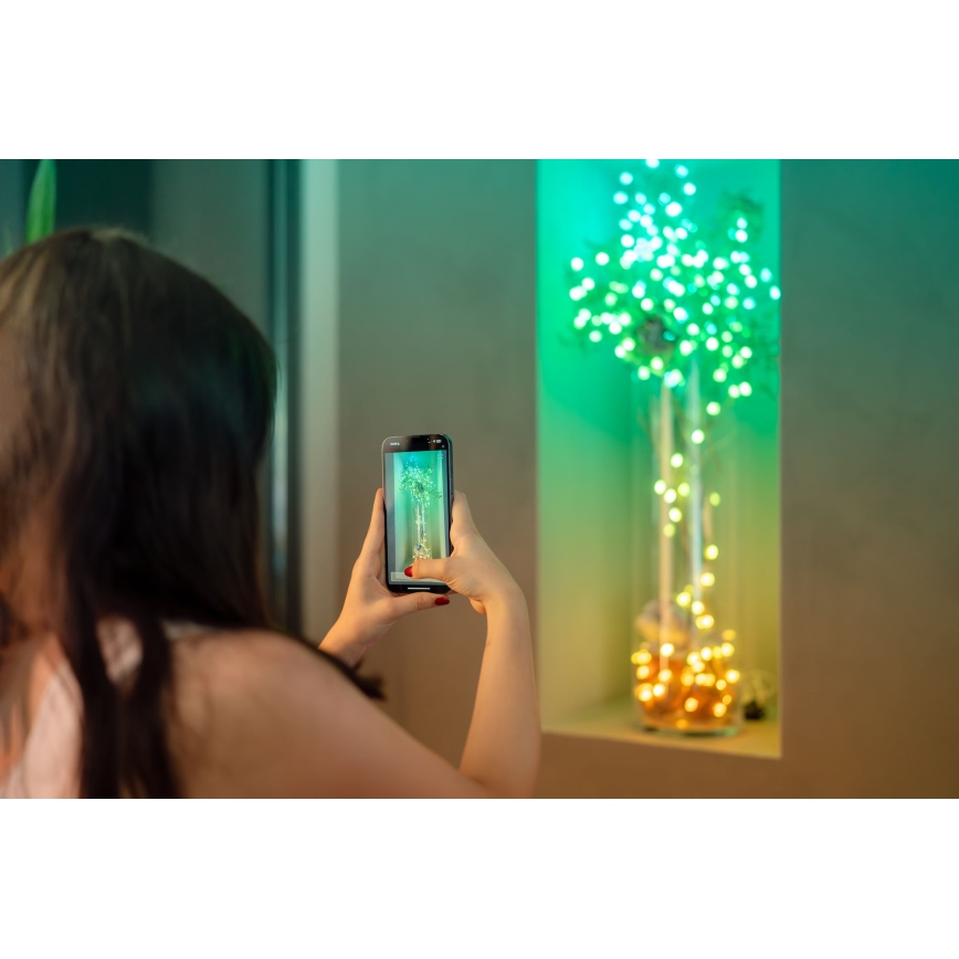 Twinkly - LED RGB Zatemnitvena božična veriga CANDIES 100xLED 8 m USB Wi-Fi