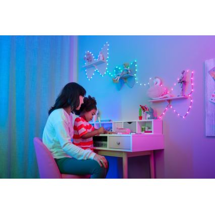 Twinkly - LED RGB zatemljiv niz CANDIES 100xLED 8 m USB Wi-Fi