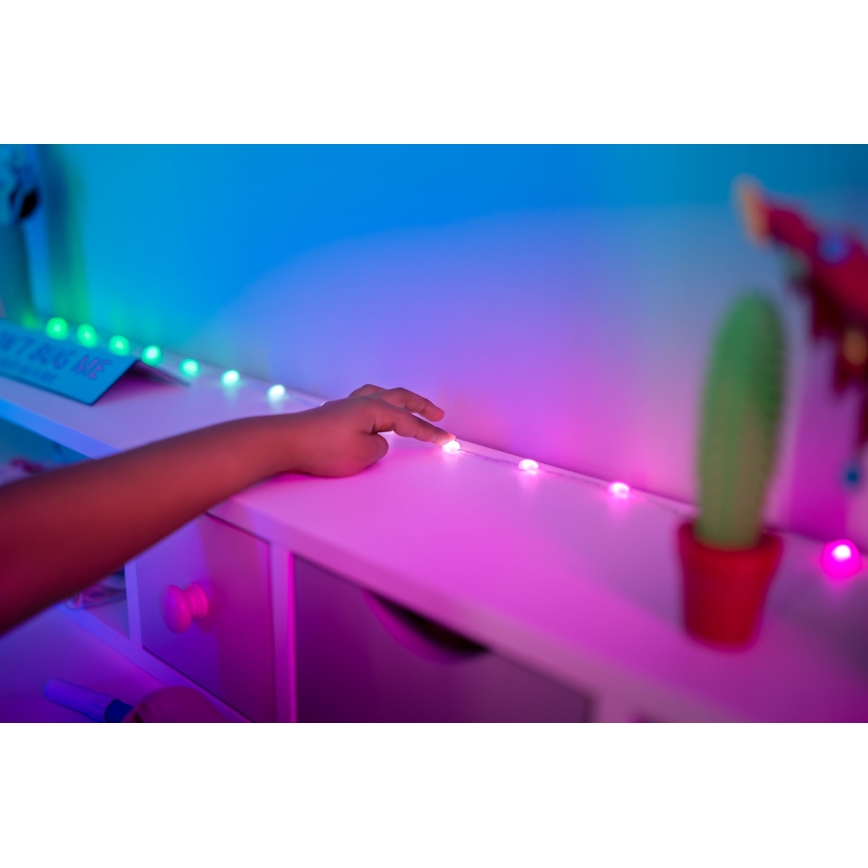 Twinkly - LED RGB zatemljiv niz CANDIES 100xLED 8 m USB Wi-Fi