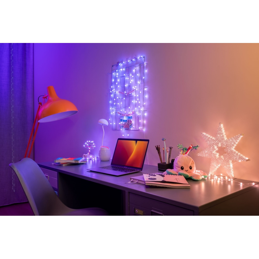 Twinkly - LED RGB zatemljiv niz CANDIES 100xLED 8 m USB Wi-Fi