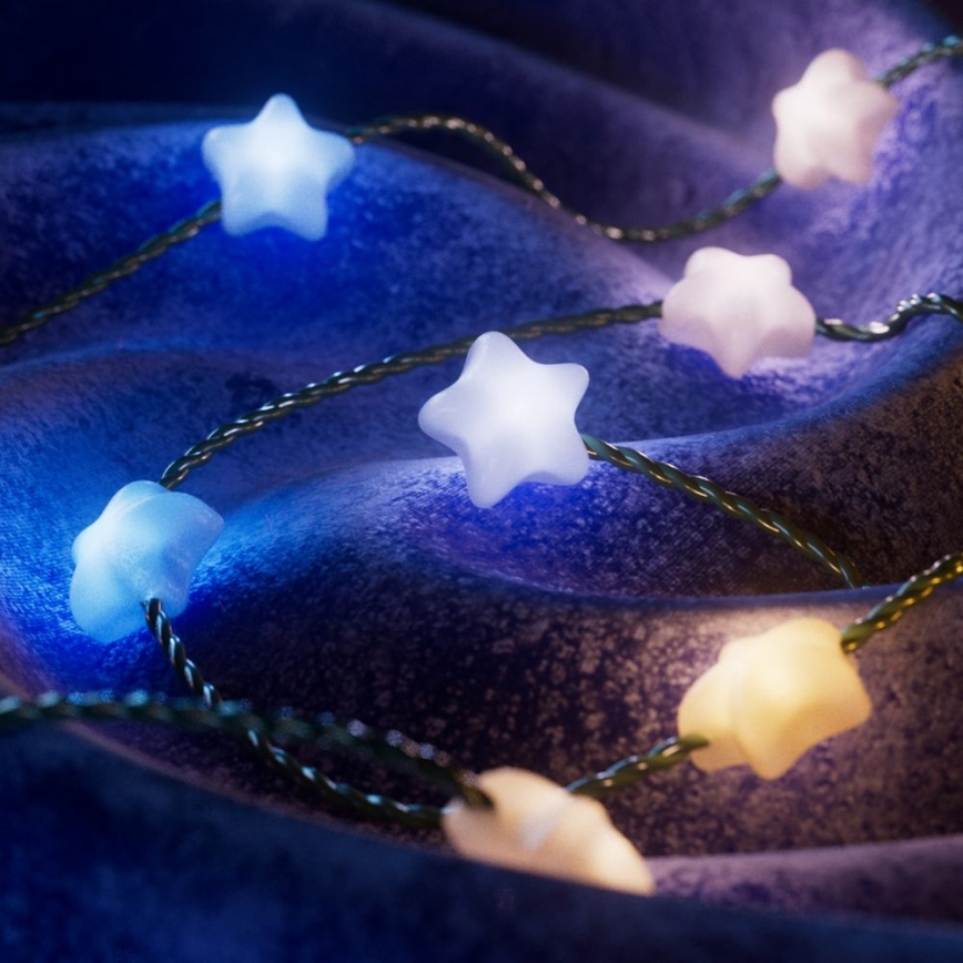 Twinkly - LED RGB veriga lučk CANDIES z možnostjo zatemnitve, 200 LED, 14 m, USB, Wi‑Fi