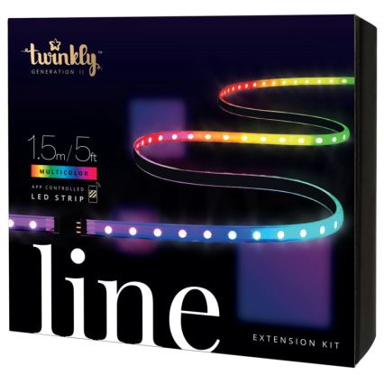 Twinkly - LED RGB Dodatek zatemnitveni trak LINE 100xLED 1,5 m Wi-Fi