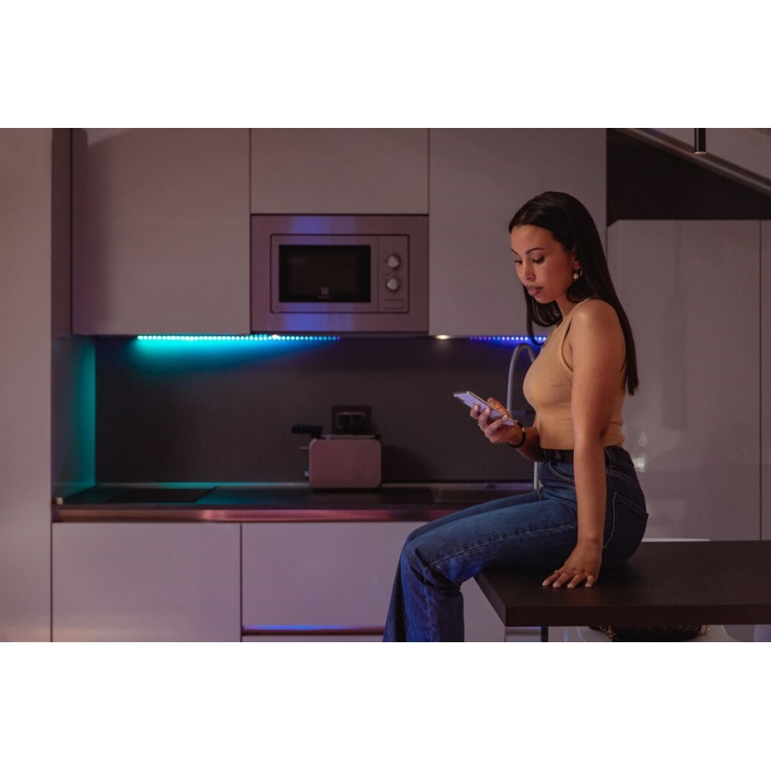 Twinkly - LED RGB Zatemnitveni trak LINE 100xLED 1,5 m Wi-Fi