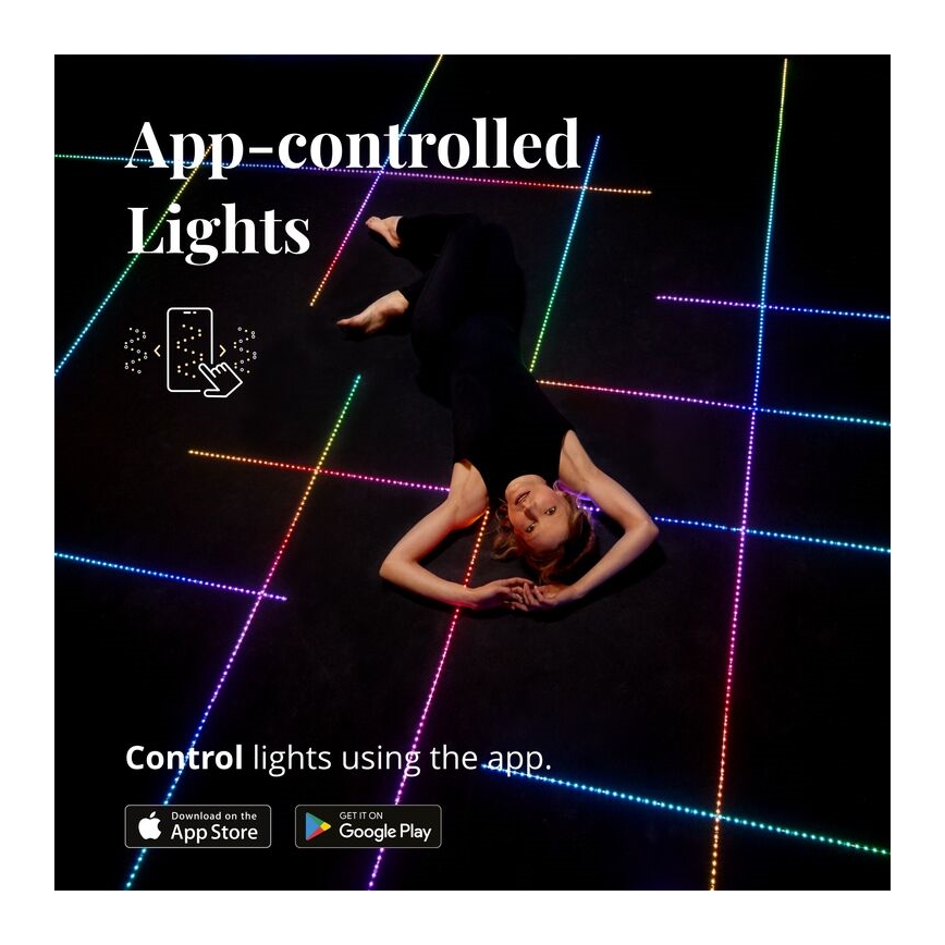 Twinkly - LED RGB Zatemnitveni trak LINE 100xLED 1,5 m Wi-Fi