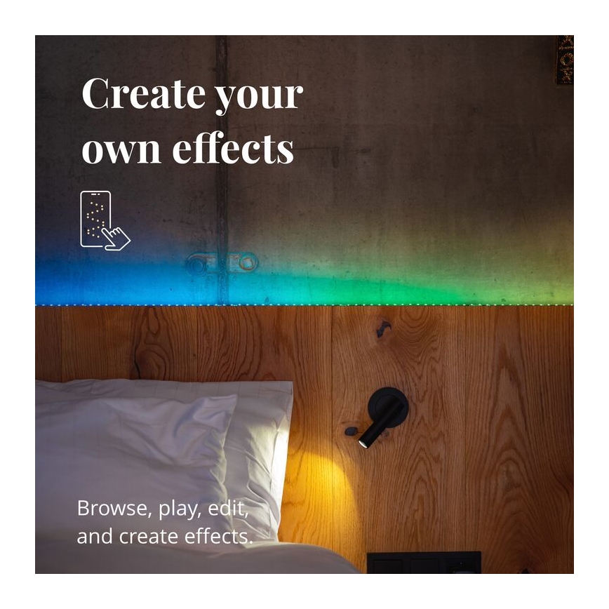 Twinkly - LED RGB Zatemnitveni trak LINE 100xLED 1,5 m Wi-Fi