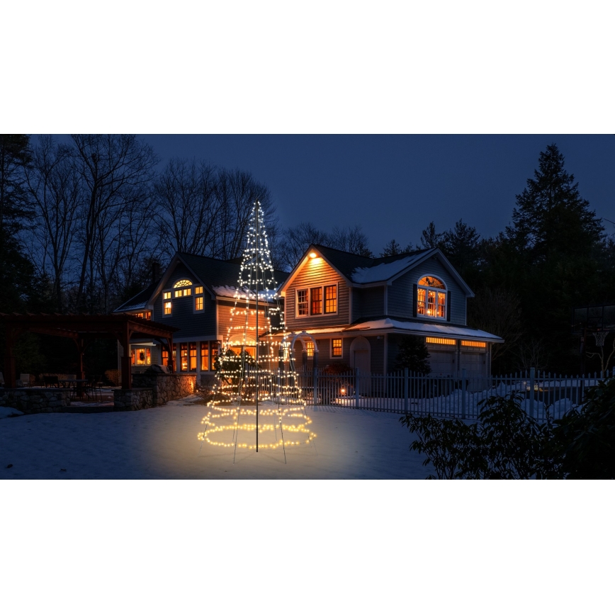 Twinkly - LED RGBW Dimerizabilno zunanje božično drevo LIGHT TREE 1000xLED 6 m IP44 Wi-Fi