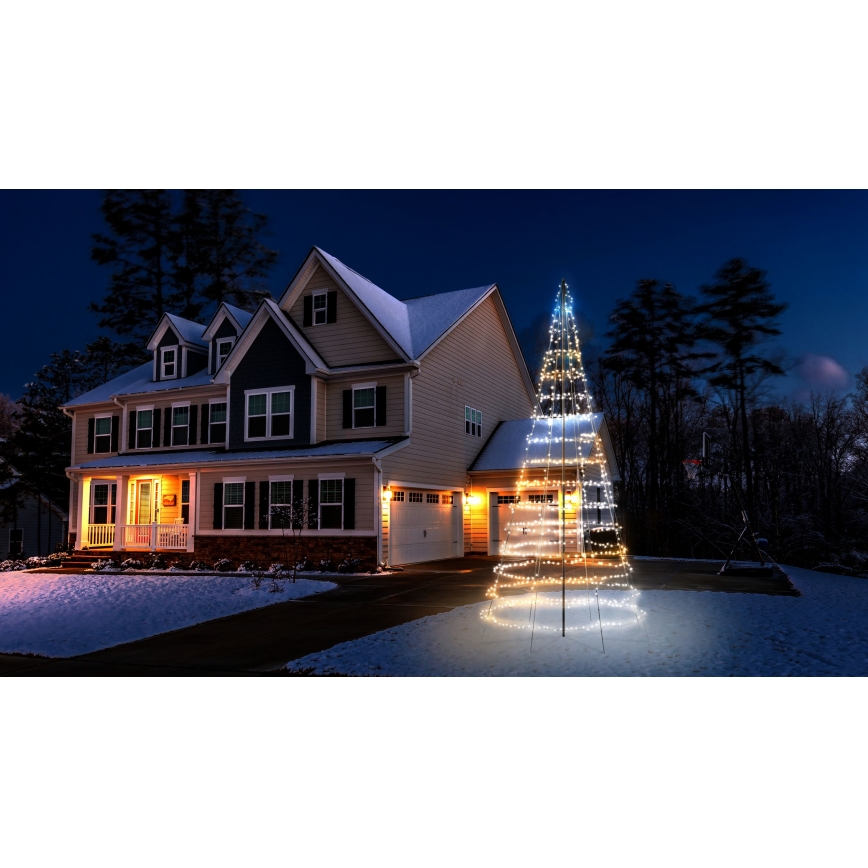 Twinkly - LED RGBW Dimerizabilno zunanje božično drevo LIGHT TREE 1000xLED 6 m IP44 Wi-Fi