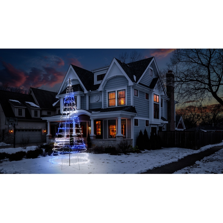 Twinkly - LED RGBW s možnostjo zatemnitve zunanja božična smreka LIGHT TREE 1000xLED 6 m IP44 Wi-Fi