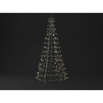 Twinkly - LED RGBW Zatemnitveno zunanje božično drevo LIGHT TREE 300xLED 2m IP44 Wi-Fi