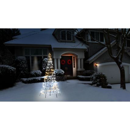 Twinkly - LED RGBW Zatemnitveno zunanje božično drevo LIGHT TREE 300xLED 2m IP44 Wi-Fi