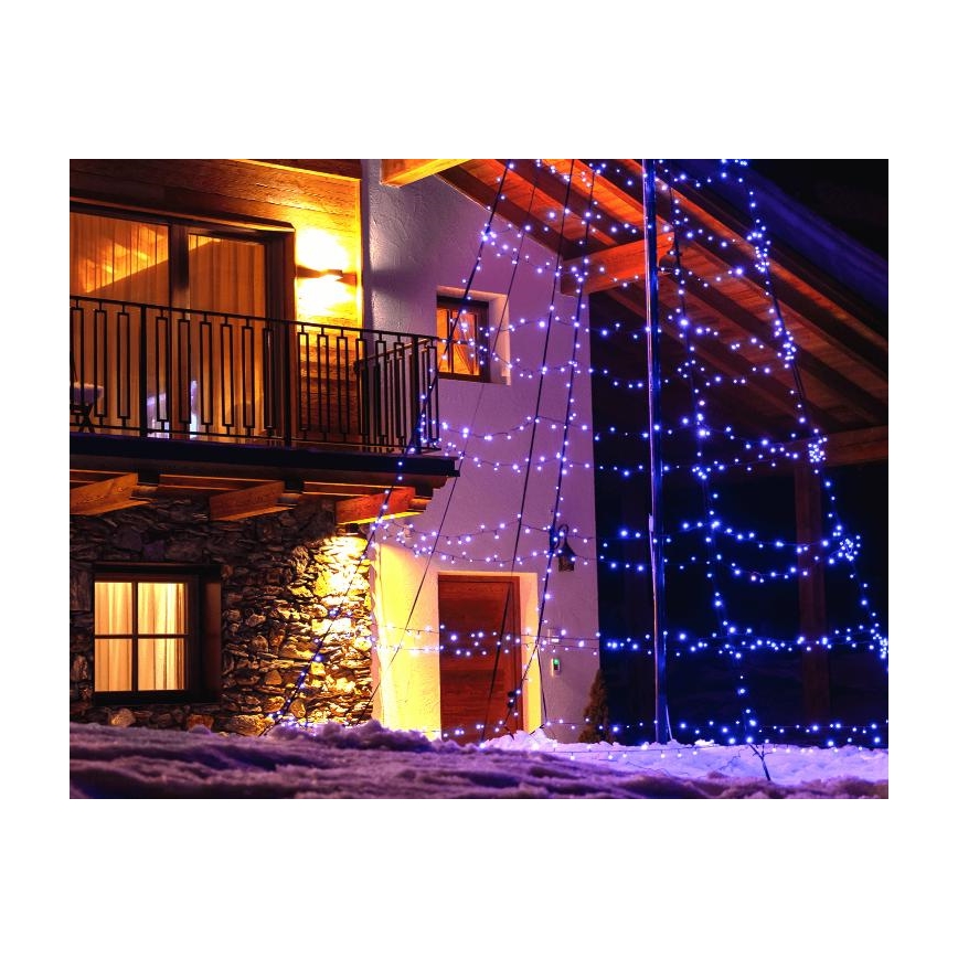 Twinkly - LED RGBW Zatemnitveno zunanje božično drevo LIGHT TREE 450xLED 3m IP44 Wi-Fi