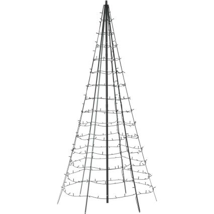 Twinkly - LED RGBW Zatemnitveno zunanje božično drevo LIGHT TREE 450xLED 3m IP44 Wi-Fi