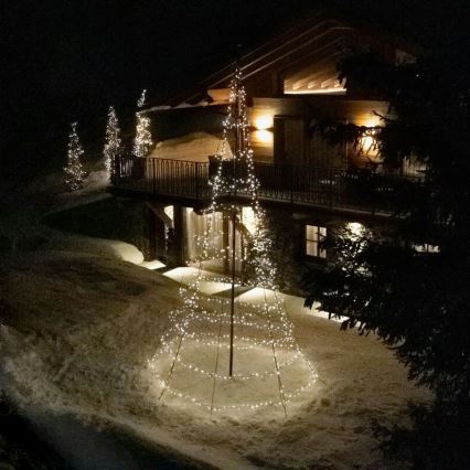 Twinkly - LED RGBW Zatemnitveno zunanje božično drevo LIGHT TREE 750xLED 4m IP44 Wi-Fi