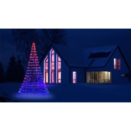 Twinkly - LED RGBW Zatemnitveno zunanje božično drevo LIGHT TREE 750xLED 4m IP44 Wi-Fi