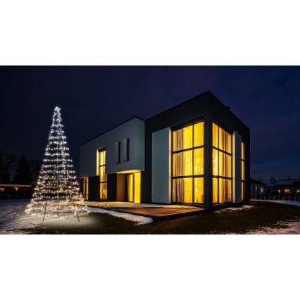 Twinkly - LED RGBW Zatemnitveno zunanje božično drevo LIGHT TREE 750xLED 4m IP44 Wi-Fi