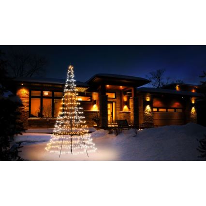 Twinkly - LED RGBW Zatemnitveno zunanje božično drevo LIGHT TREE 750xLED 4m IP44 Wi-Fi