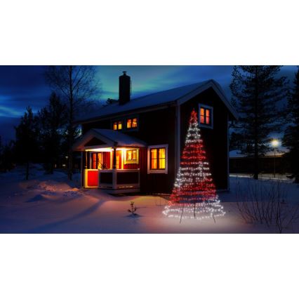 Twinkly - LED RGBW Zatemnitveno zunanje božično drevo LIGHT TREE 750xLED 4m IP44 Wi-Fi