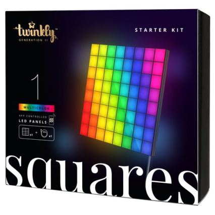 Twinkly - LED RGB Zatemnitveni panel SQUARES 64xLED 16x16 cm Wi-Fi