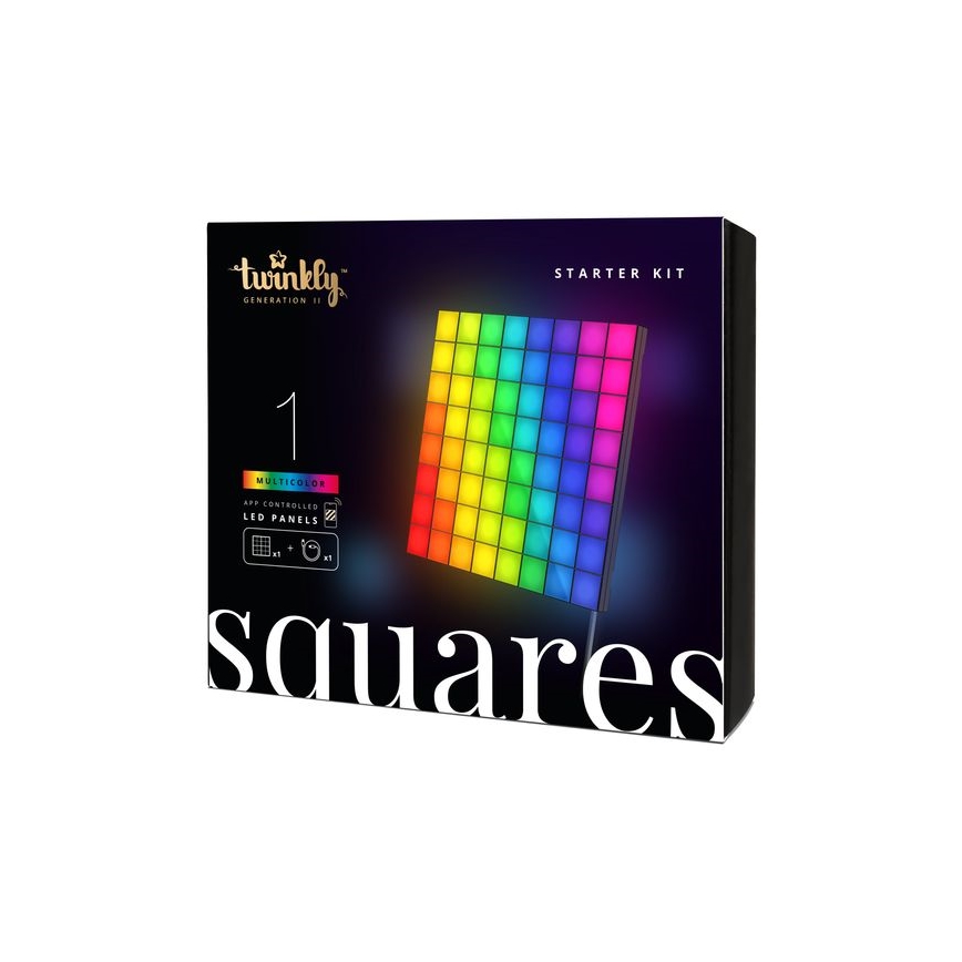 Twinkly - LED RGB Zatemnitveni panel SQUARES 64xLED 16x16 cm Wi-Fi