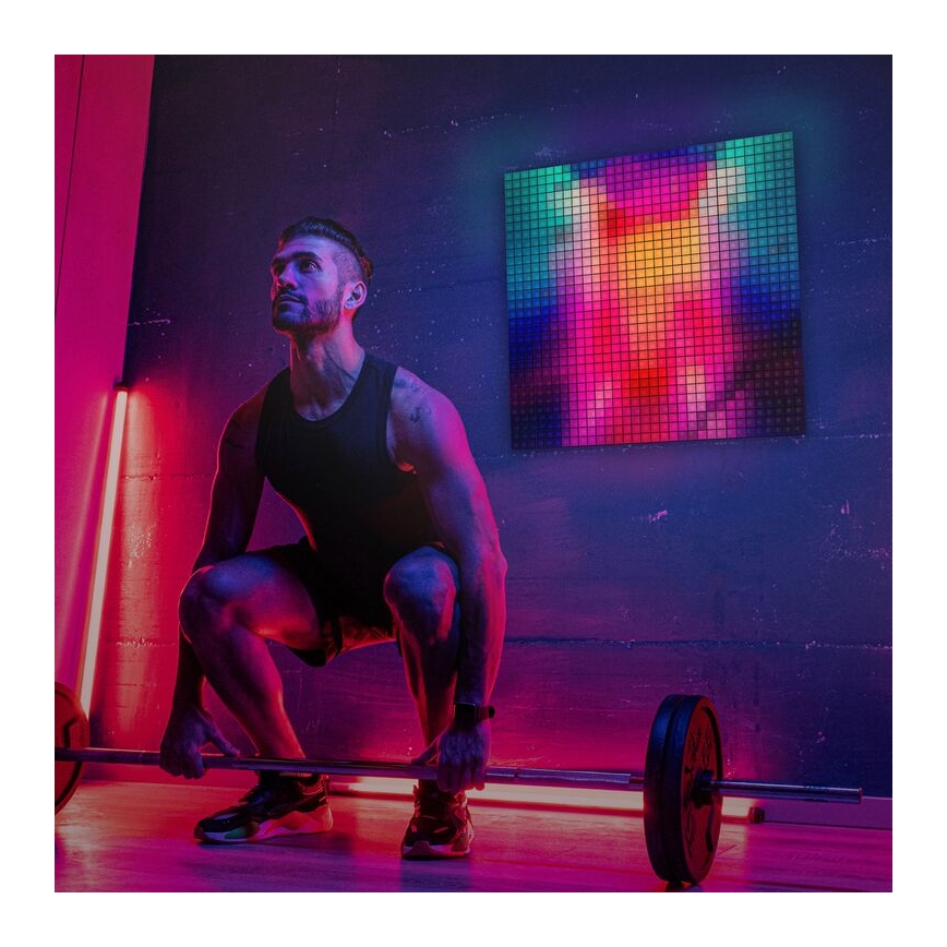 Twinkly - SET 6xLED RGB Zatemnitveni panel SQUARES 64xLED 16x16 cm Wi-Fi