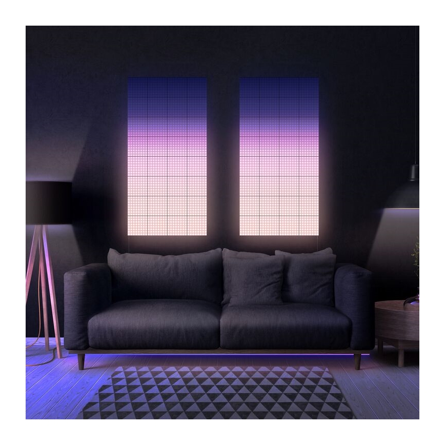 Twinkly - SET 6xLED RGB Zatemnitveni panel SQUARES 64xLED 16x16 cm Wi-Fi