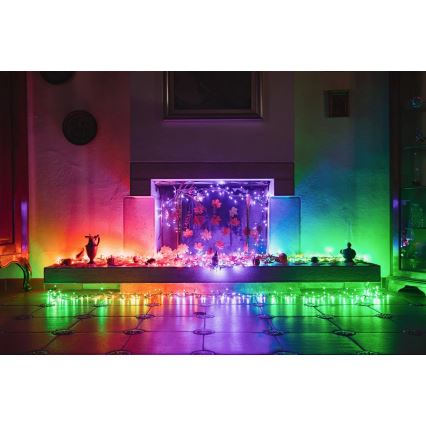 Twinkly - LED RGBW Zatemnitven zunanji božična veriga STRINGS 250xLED 23,5m IP44 Wi-Fi