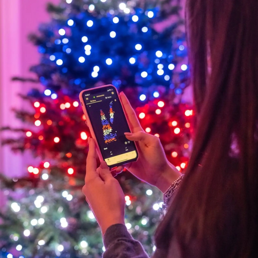 Twinkly - LED RGBW Zatemnitven zunanji božična veriga STRINGS 250xLED 23,5m IP44 Wi-Fi
