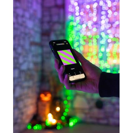 Twinkly - LED RGBW zatemnjevalni zunanji božični niz STRINGS 250xLED 23,5m IP44 Wi-Fi