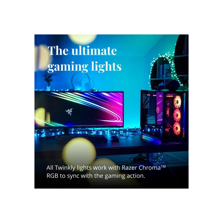 Twinkly - LED RGBW zatemnjevalna zunanja veriga STRINGS 250 LED 23,5m IP44 Wi-Fi