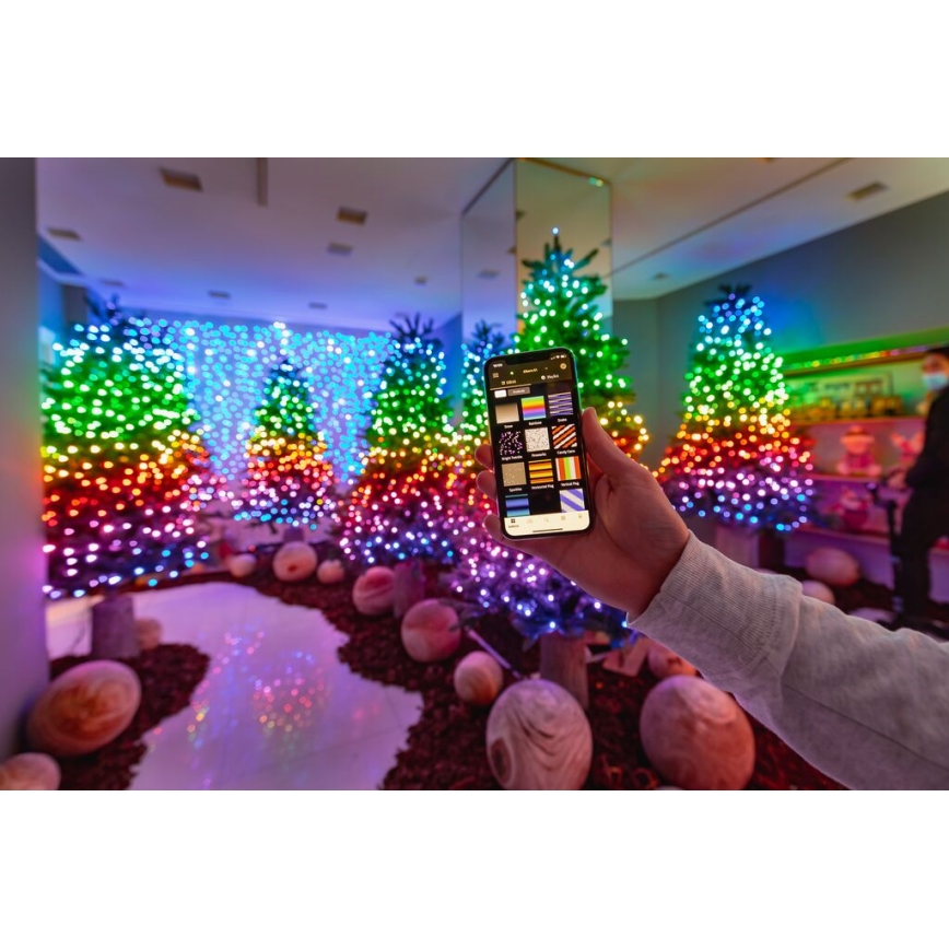 Twinkly - LED RGB Zatemnitvena zunanja božična veriga STRINGS 250xLED 23,5m IP44 Wi-Fi