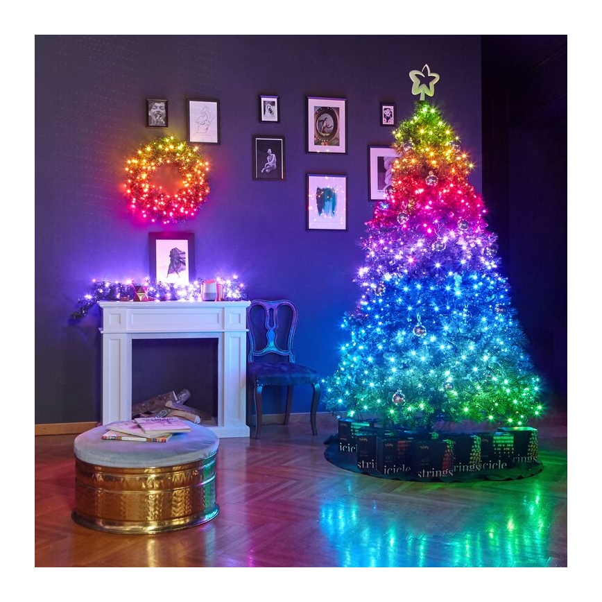 Twinkly - LED RGB Zatemnitvena zunanja božična veriga STRINGS 250xLED 23,5m IP44 Wi-Fi