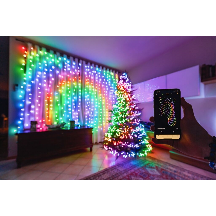 Twinkly - LED RGB Zatemnitvena zunanja božična veriga STRINGS 250xLED 23,5m IP44 Wi-Fi