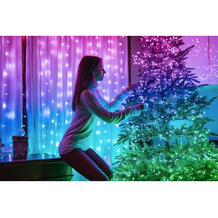 Twinkly - LED RGB Zatemnitvena zunanja božična veriga STRINGS 250xLED 23,5m IP44 Wi-Fi