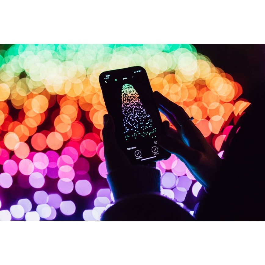 Twinkly - LED RGB Zatemnitvena zunanja božična veriga STRINGS 250xLED 23,5m IP44 Wi-Fi