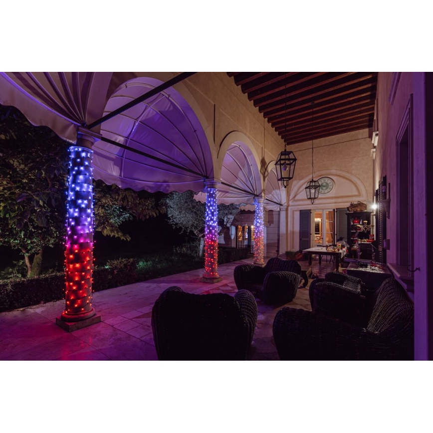 Twinkly - LED RGB Zatemnitvena zunanja božična veriga STRINGS 250xLED 23,5m IP44 Wi-Fi