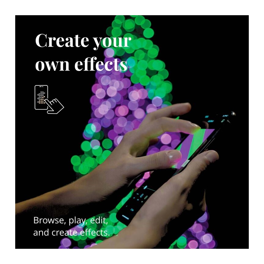 Twinkly - LED RGB Zatemnitvena zunanja božična veriga STRINGS 250xLED 23,5m IP44 Wi-Fi