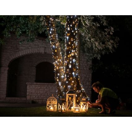 Twinkly - LED Zatemnitvena zunanja božična veriga STRINGS 400xLED 35,5m IP44 Wi-Fi