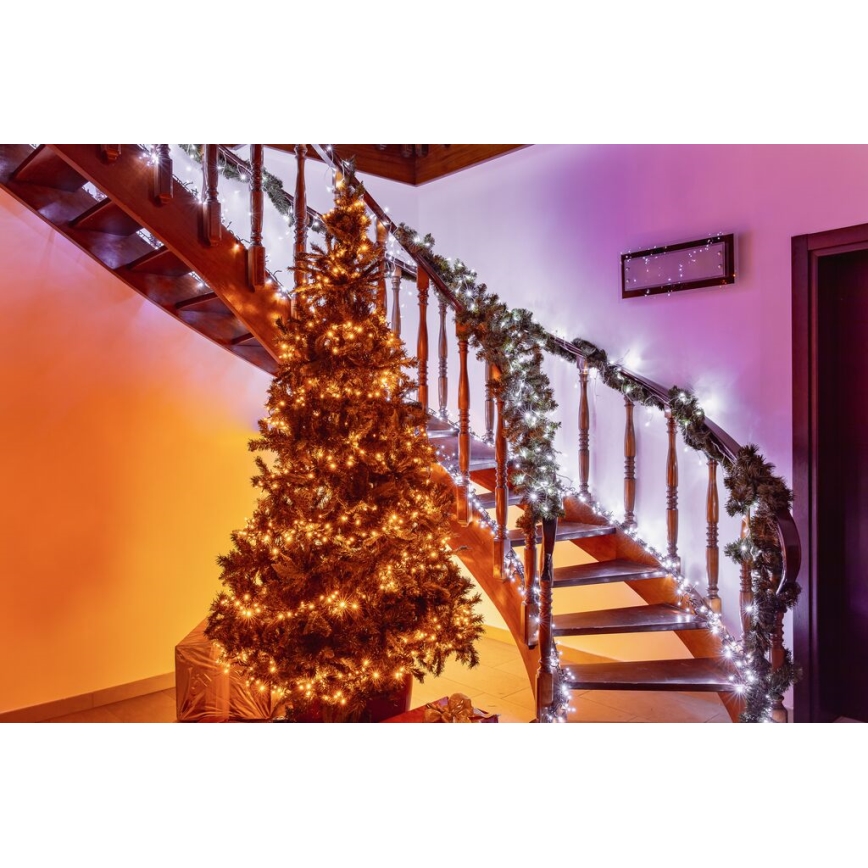 Twinkly - LED Zatemnitvena zunanja božična veriga STRINGS 400xLED 35,5m IP44 Wi-Fi